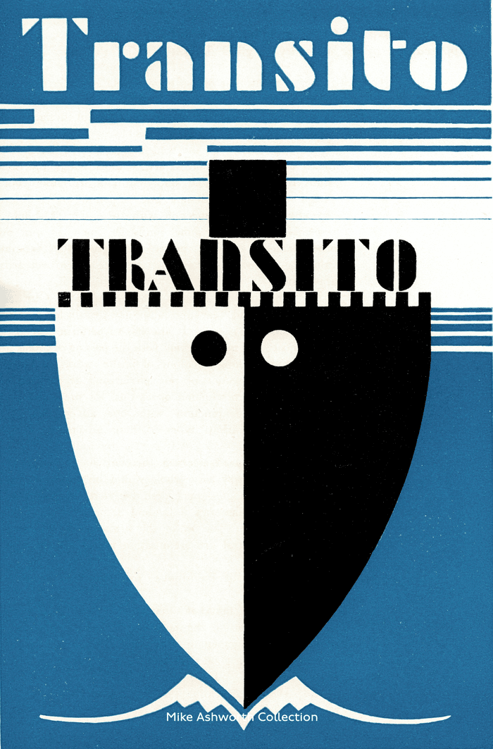 Transit typeface specimen brochure cover, 1931, Jan Tschichold